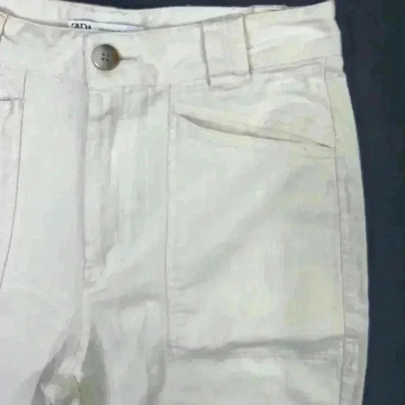 Zara Front Pocket Pants Womens 8 100% Cotton Super soft Flowy cute 0477 - Picture 2 of 12